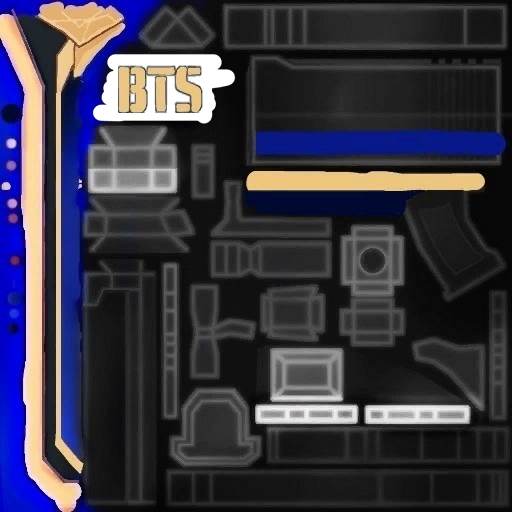 고급 방탄소년단총검(여)