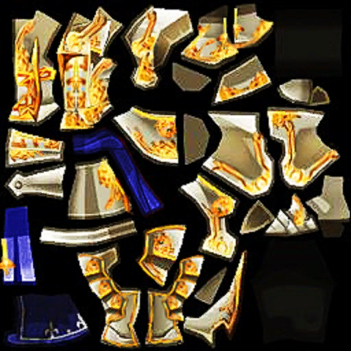 고급 기사왕의갑옷(남)