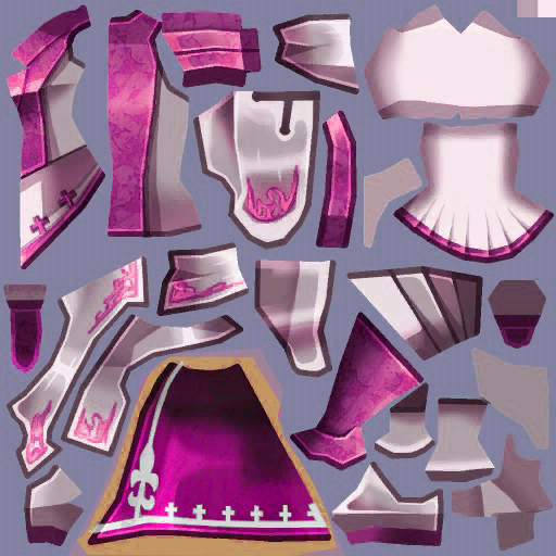 고급 기사왕의갑옷(여)