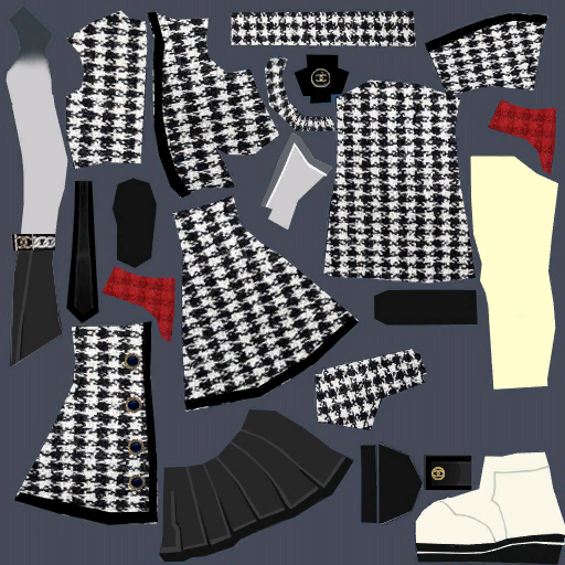 고급 티메가테 의상(여)