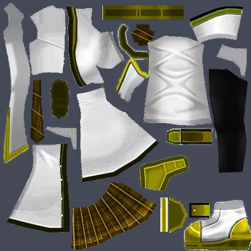 고급 티메가테 의상(여)