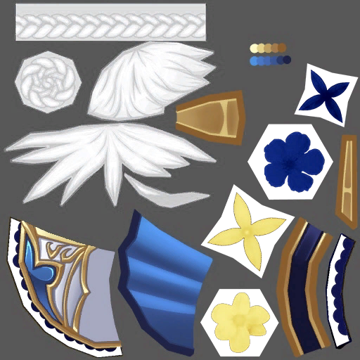 고급 가드너 머리장식(여)