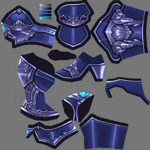 고급 기사갑옷(여)